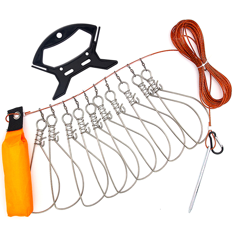 Fishing Equipment And Gear - Новинка【Рыболовный шнурок с фиксатором из нержавеющей